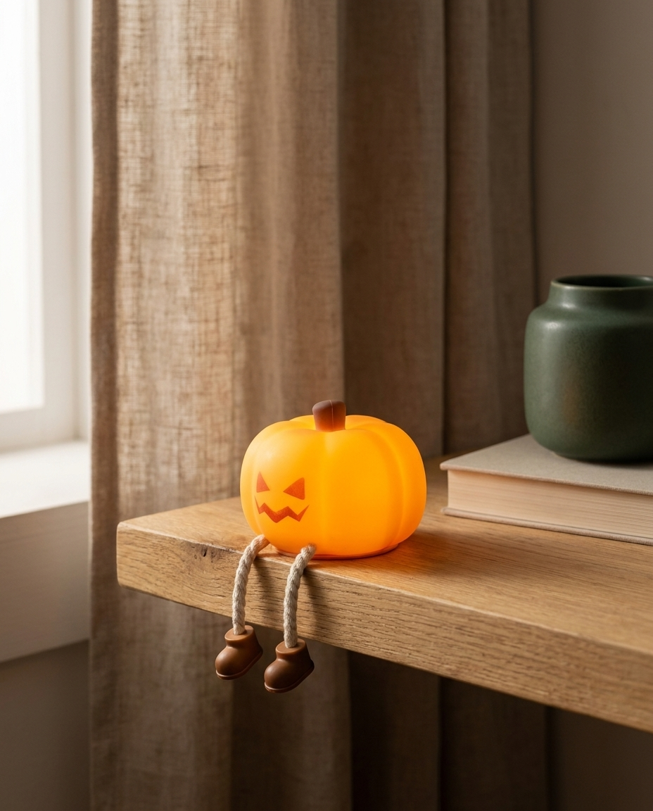 Pumpkin Glow – Silikon-Kürbislicht