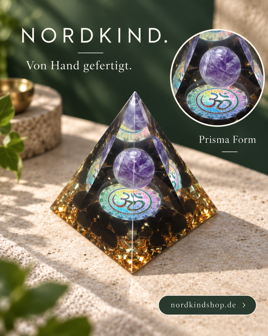 Prisma Form – Violett-Schwarz · Om