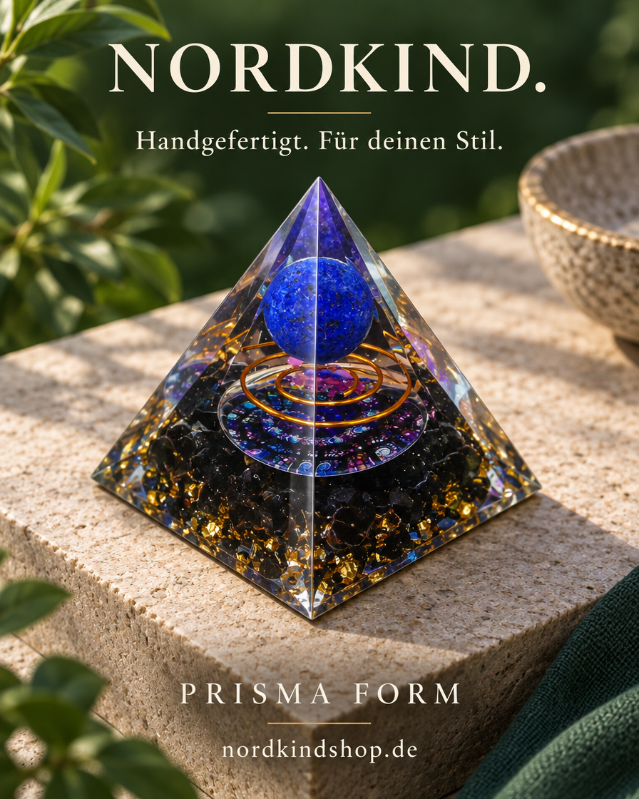 Prisma Form – Blau-Schwarz · Kugel