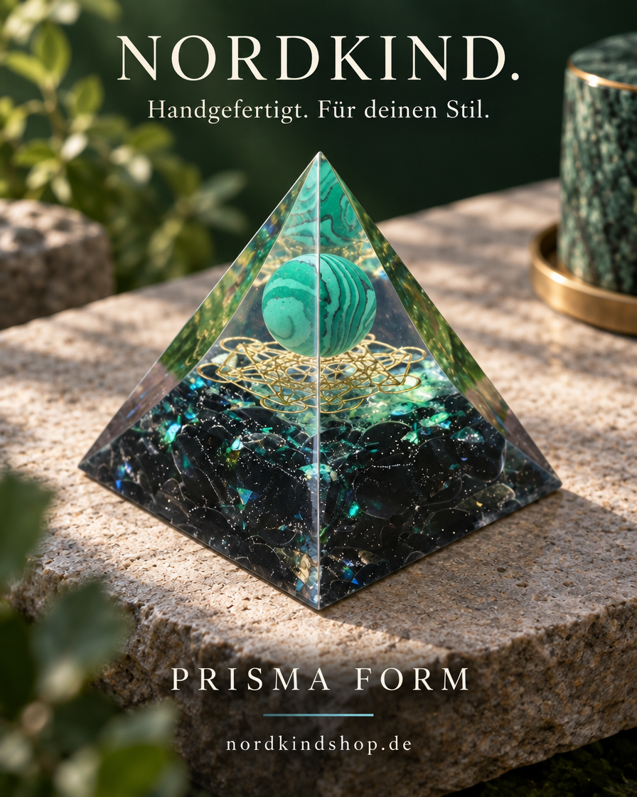 Prisma Form – Grün-Schwarz · Kugel
