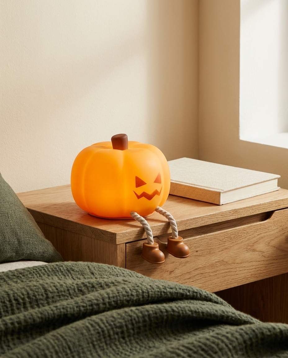Pumpkin Glow – Silikon-Kürbislicht