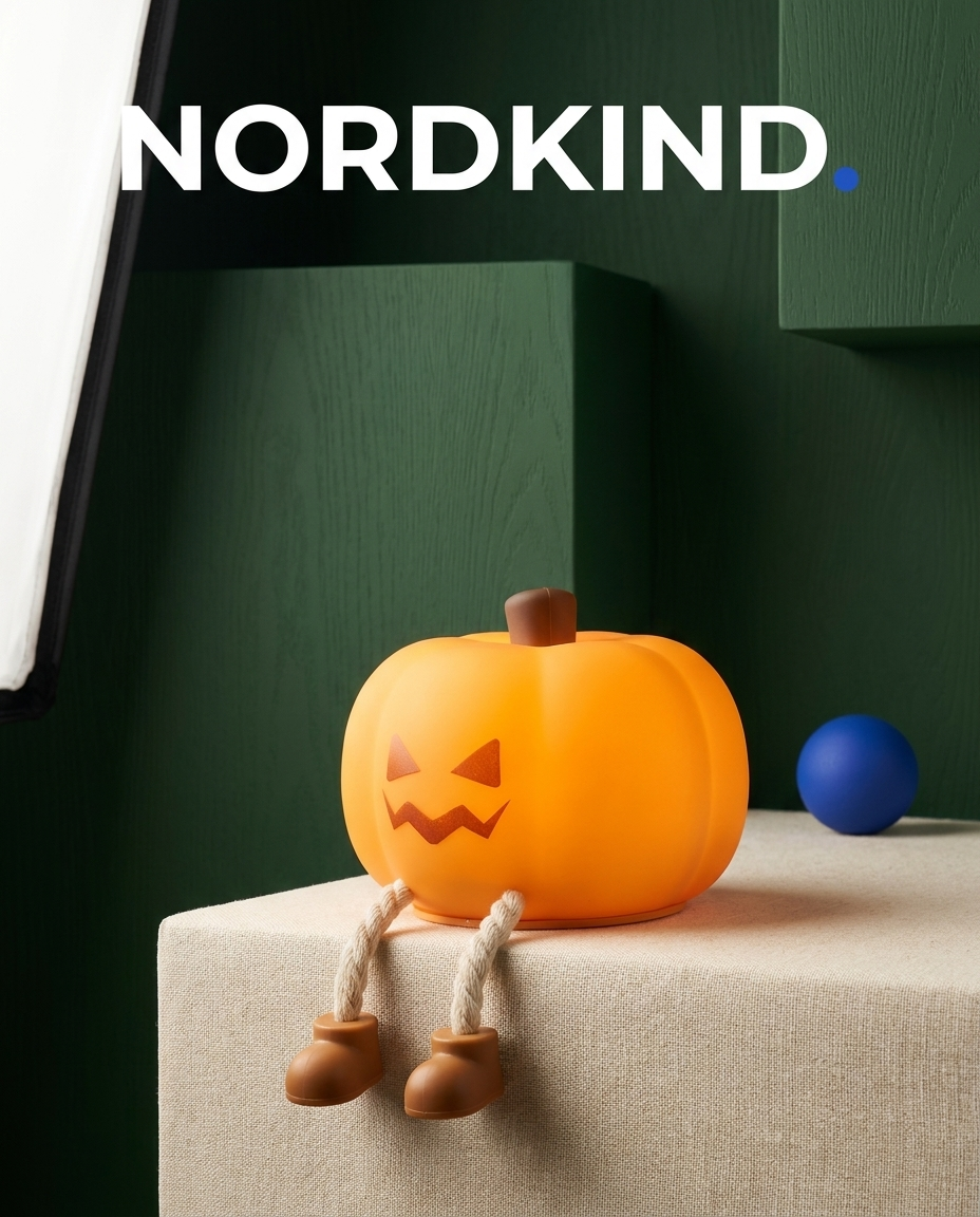 Pumpkin Glow – Silikon-Kürbislicht