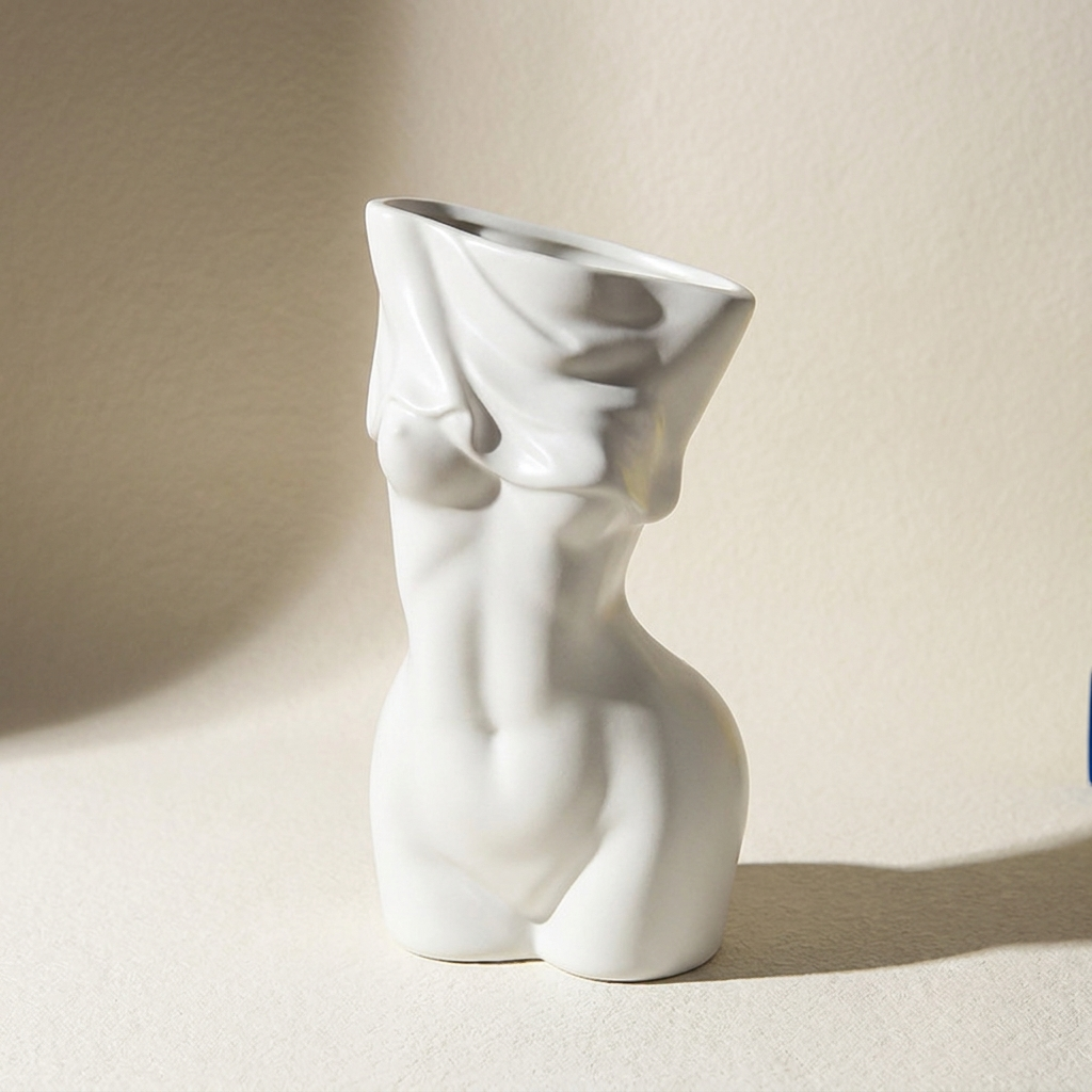 Körperkunst – Skulpturale Torso-Vase · Produktansicht