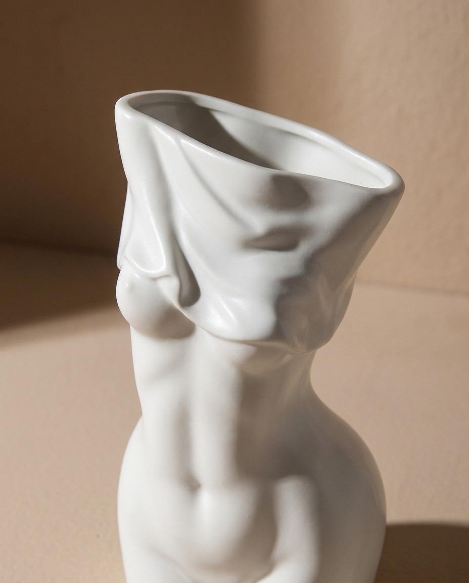Körperkunst – Skulpturale Torso-Vase · Detail