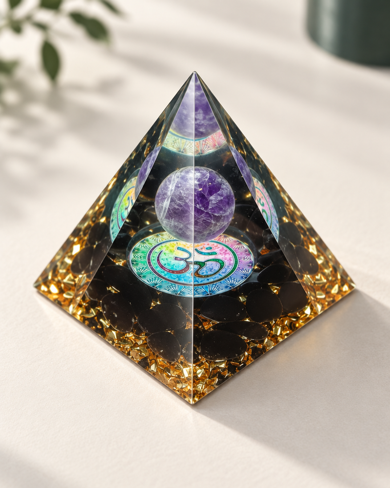 Prisma Form – Violett-Schwarz · Om