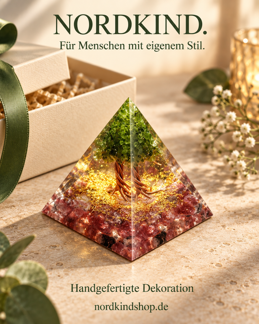 Prisma Form – Grün-Rosé · Baum