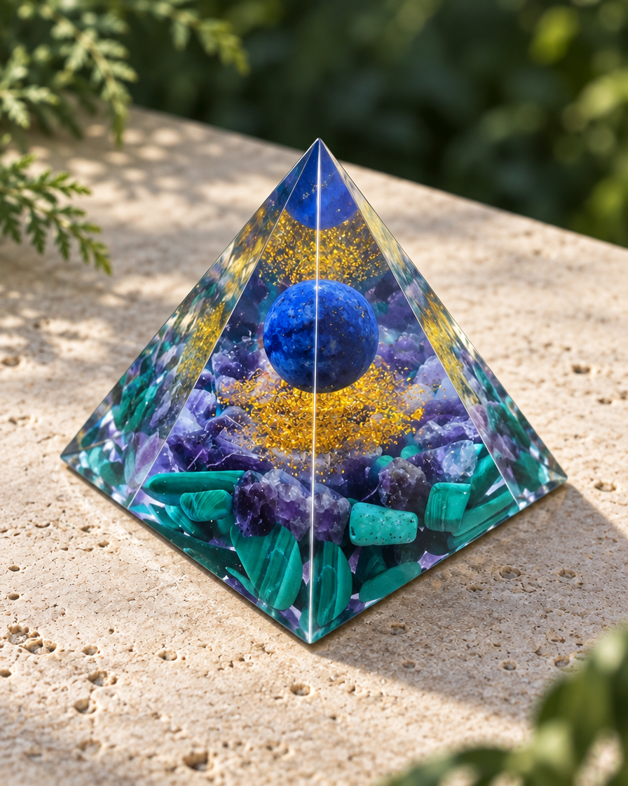 Prisma Form – Blau-Grün · Kugel