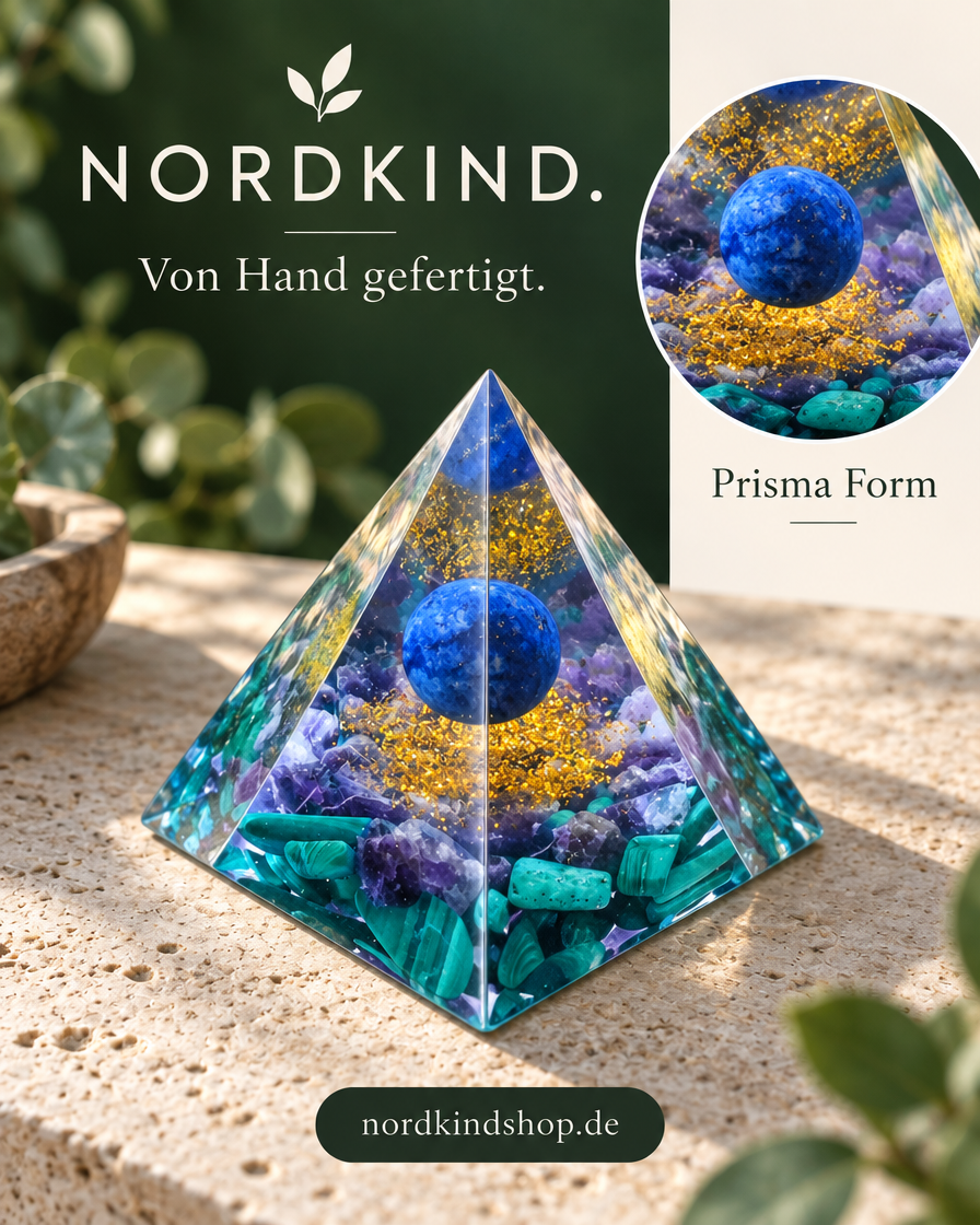 Prisma Form – Blau-Grün · Kugel