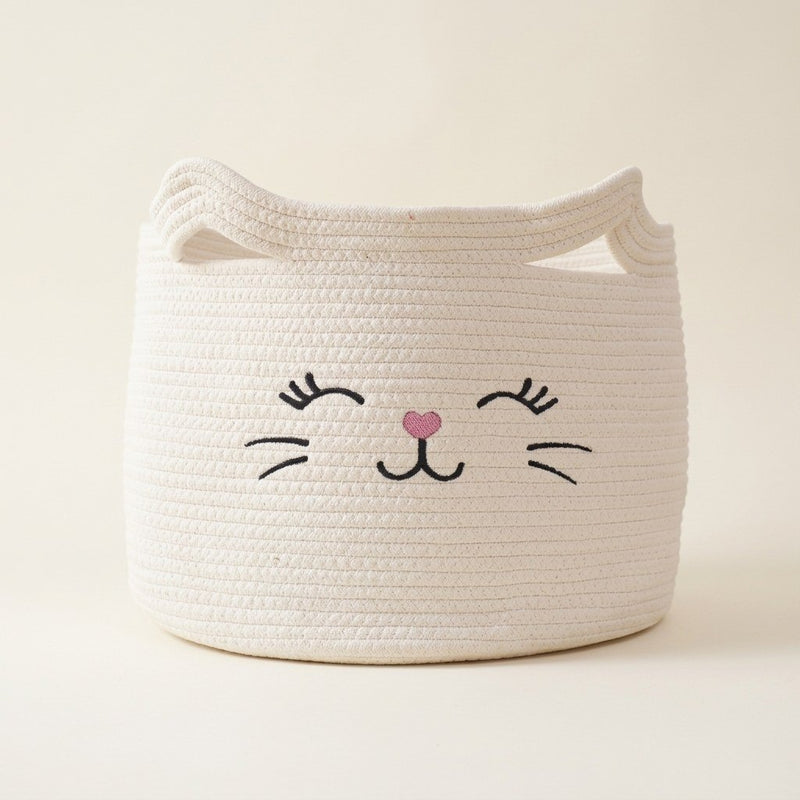 Cloud Cat – Aufbewahrungskorb mit Katzengesicht