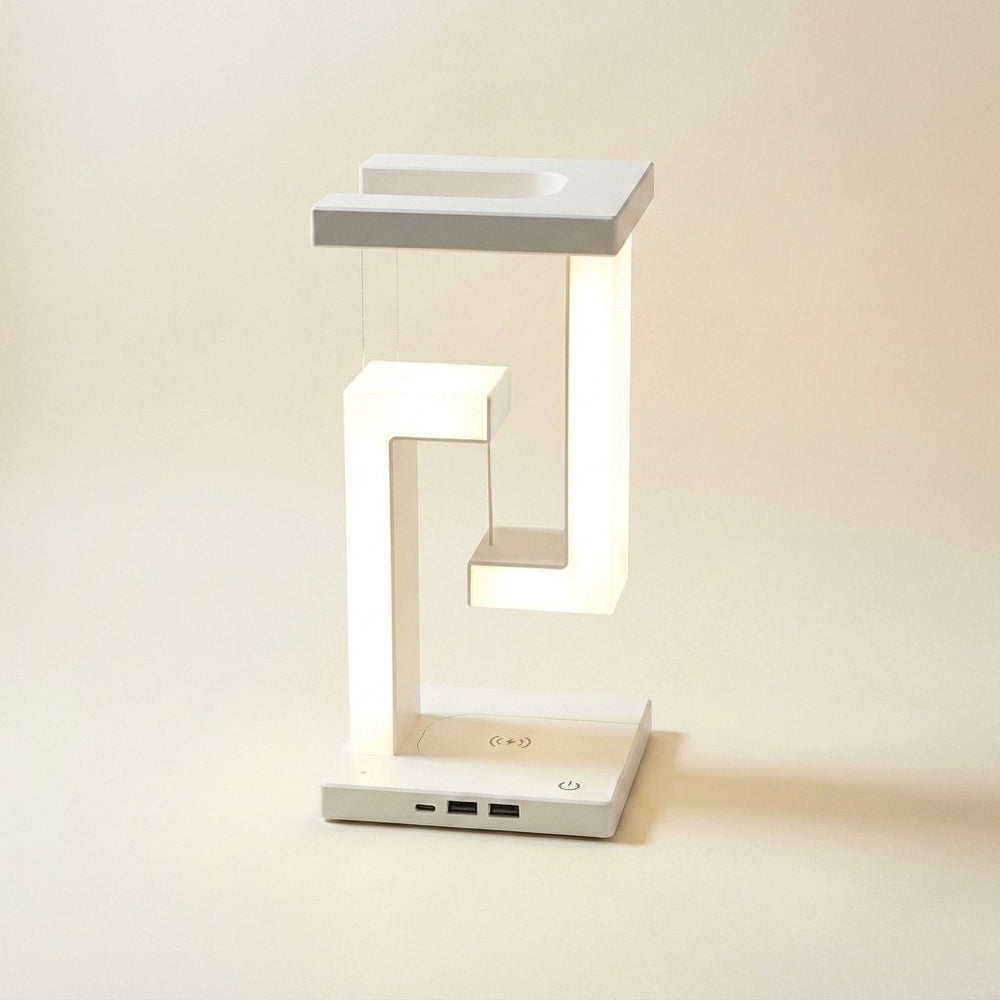 Balance-Tischlampe. Abgebildete Dekoration ist nicht enthalten.